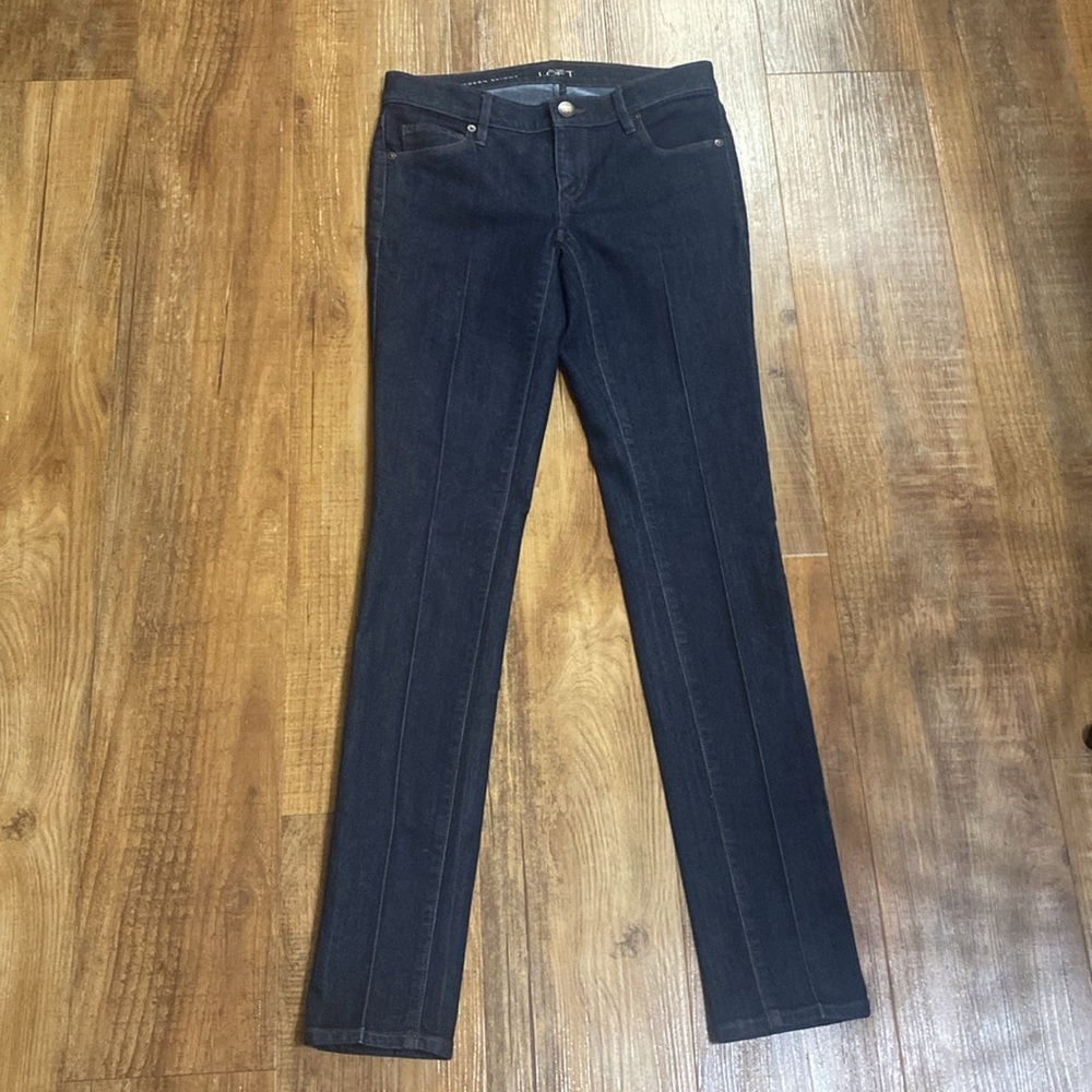 Ann Taylor loft modern skinny dark wash jeans size 25/0
